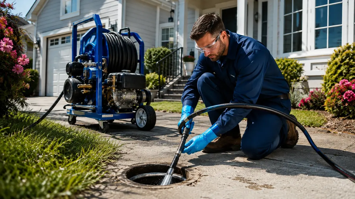 Residential Hydro Jet Drain Cleaning in Newhall