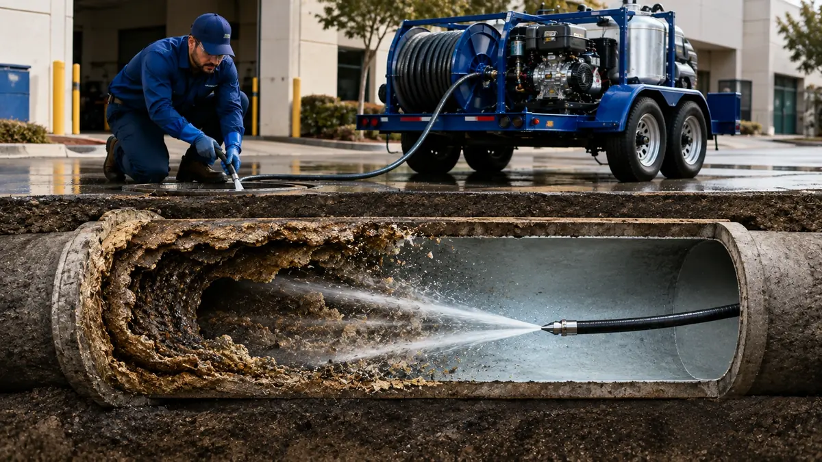 Sewer Pipe Descaling in Newhall